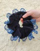 SCRUNCHIE ΓΙΑ ΤΑ ΜΑΛΛΙΑ ΒΕΛΟΥΔΟ ΜΕ ΤΑΝΤΕΛΑ ΠΛΕΚΤΗ ΜΕ ΤΟ ΒΕΛΟΝΑΚΙ