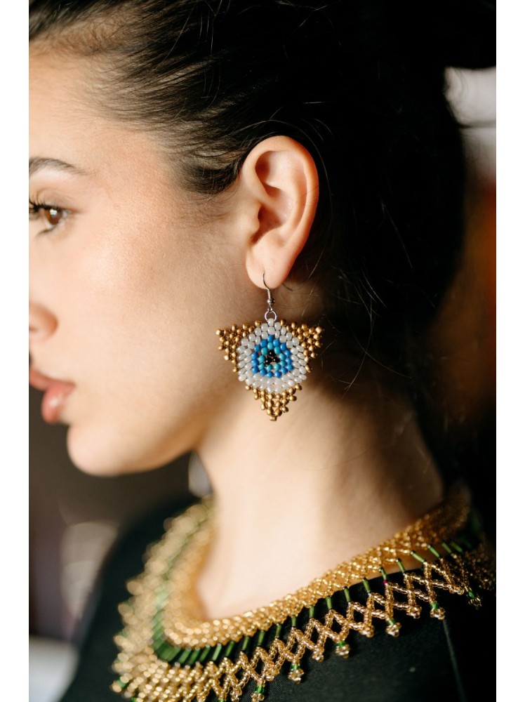 Χειροποίητα Σκουλαρίκια με Χάντρες