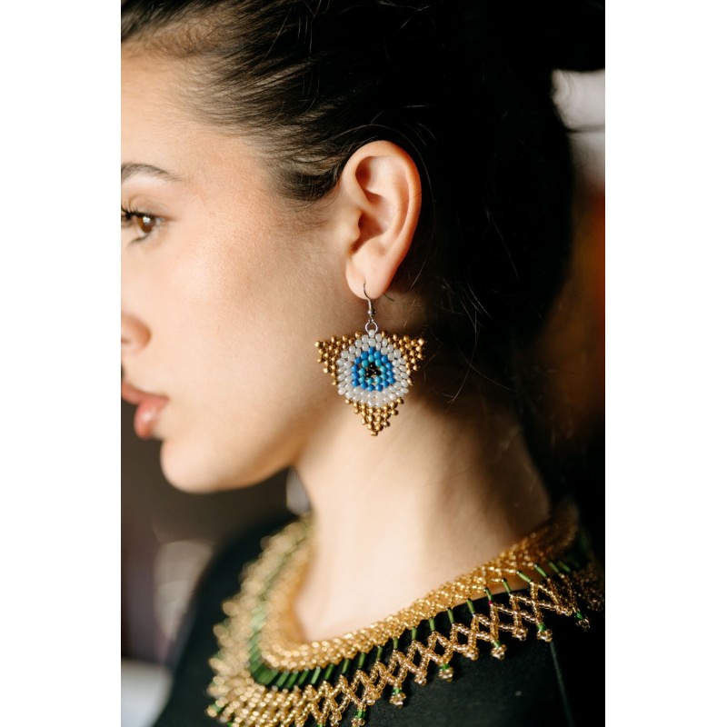 Χειροποίητα Σκουλαρίκια με Χάντρες