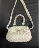 Bubbles White Bag Luxury Handmade
