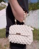 Bubbles White Bag Luxury Handmade