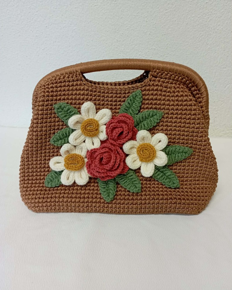 Floral Elegance Handle Bag