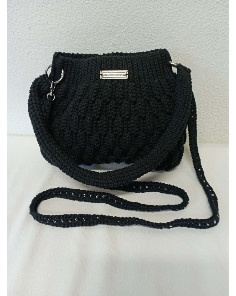 Bubbles Black Handmade Bag