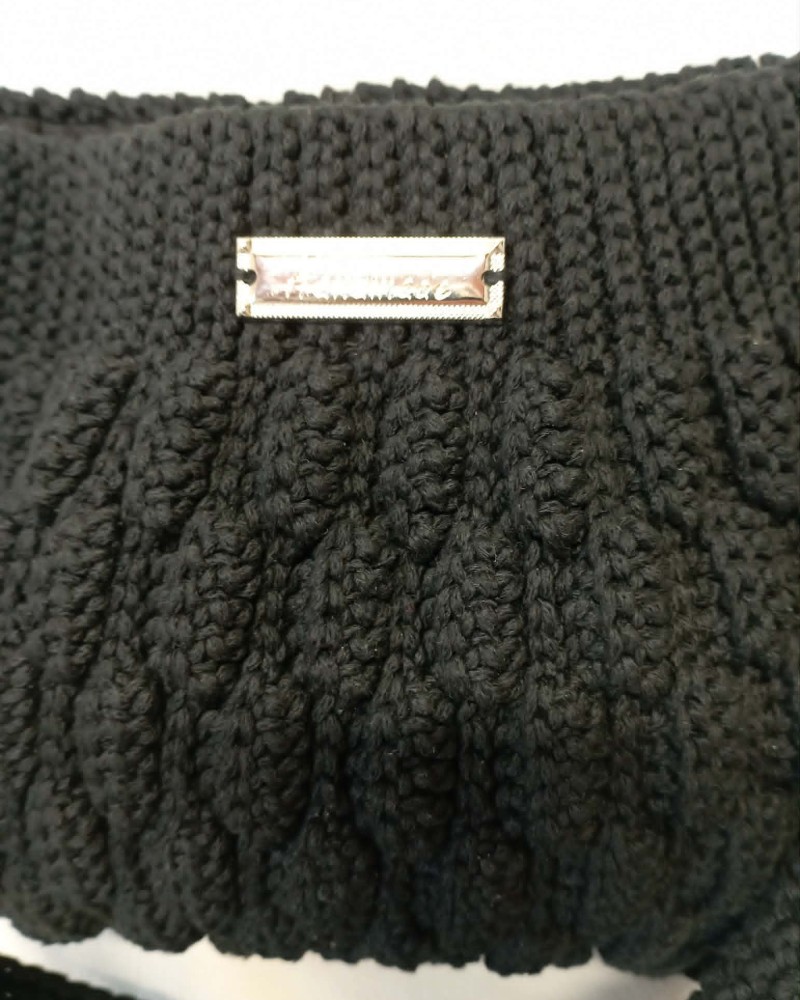 Bubbles Black Handmade Bag