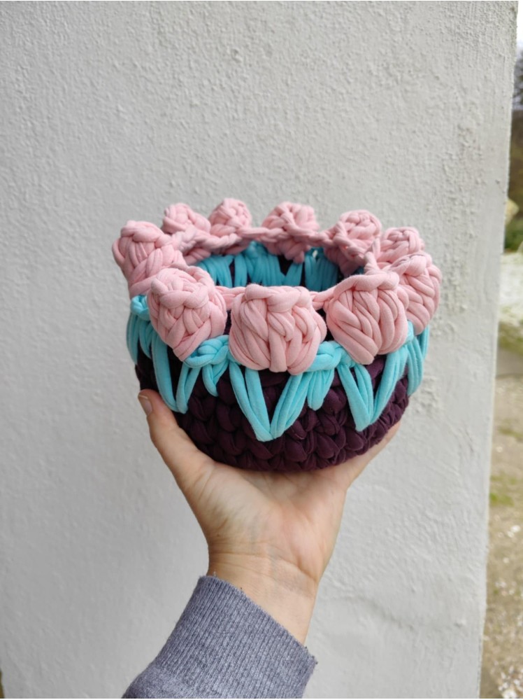 ΚΑΛΑΘΑΚΙ ΠΛΕΚΤΟ ΜΕ ΠΛΕΚΤΑ ΛΟΥΛΟΥΔΙΑ