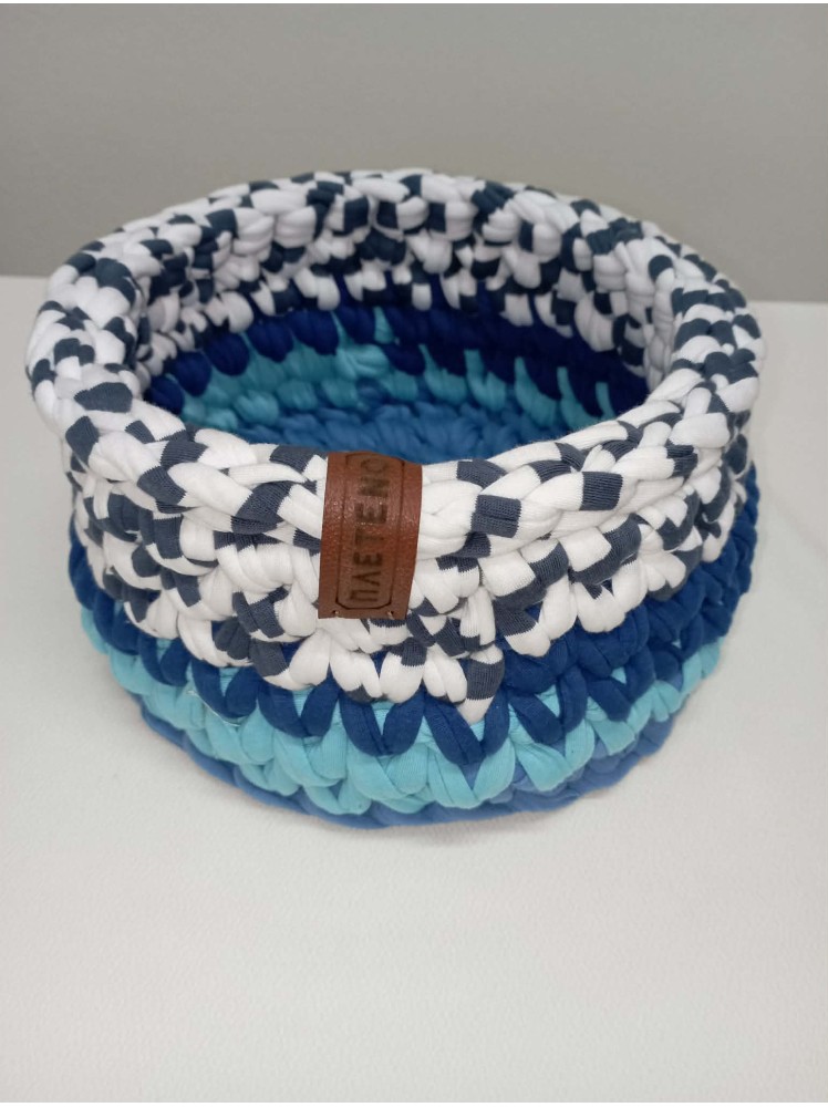 ΚΑΛΑΘΙ ΠΛΕΚΤΟ ΜΕ ΒΕΛΟΝΑΚΙ ΧΕΙΡΟΠΟΙΗΤΟ ΠΟΛΥΧΡΩΜΟ